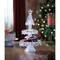 Icy Giftware LED Lighted Two-Tier Musical Christmas Dessert Stand - 15.25"